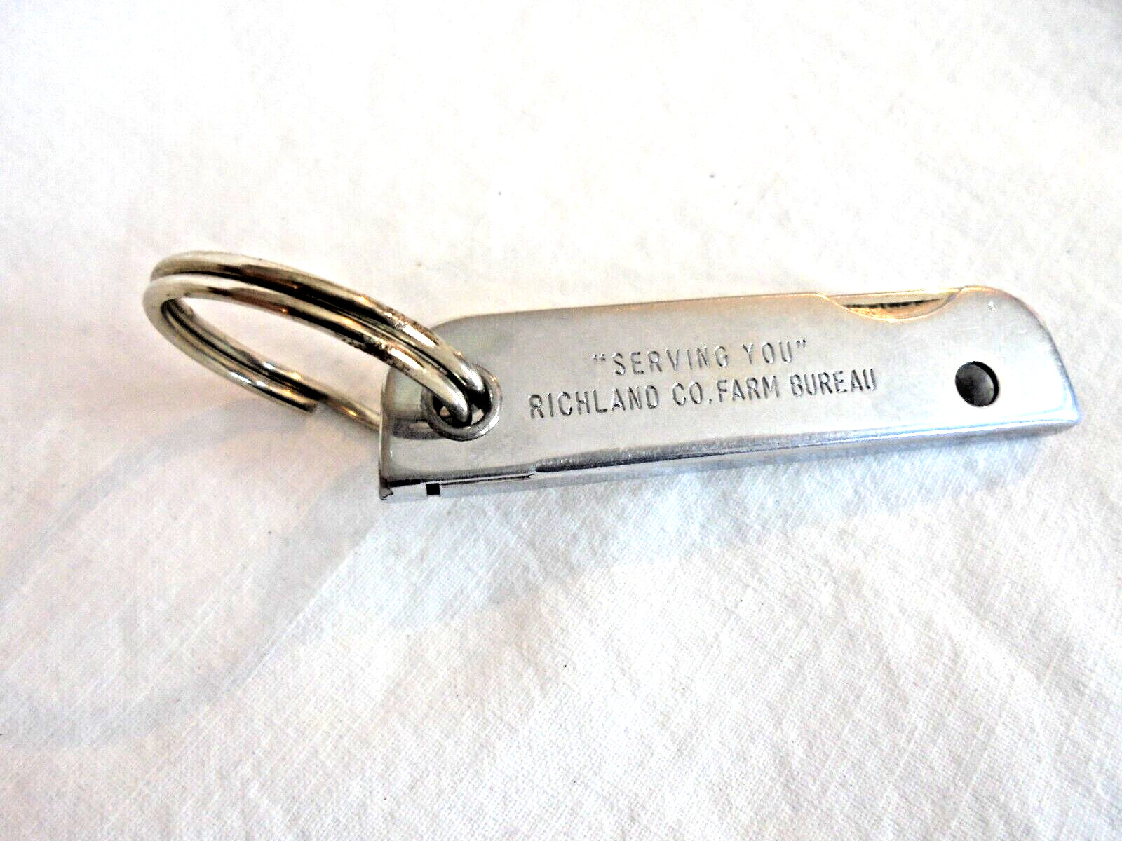 Vintage Richland County (Illinois) Farm Bureau Pocket Knife Keychain