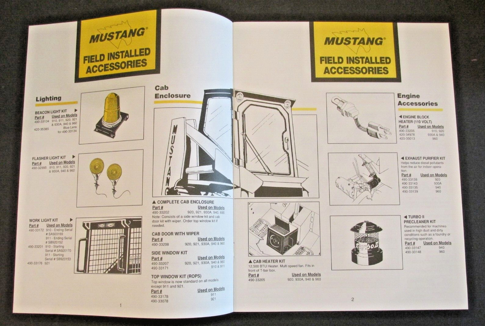Mustang Accessories Attachments SKID LOADER Kits Dealer Ad Catalog Owatonna MN