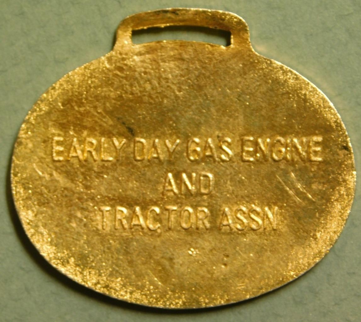 John Deere Model D Early Days Gas Engine Assn. Watch Fob S1A3-1#510