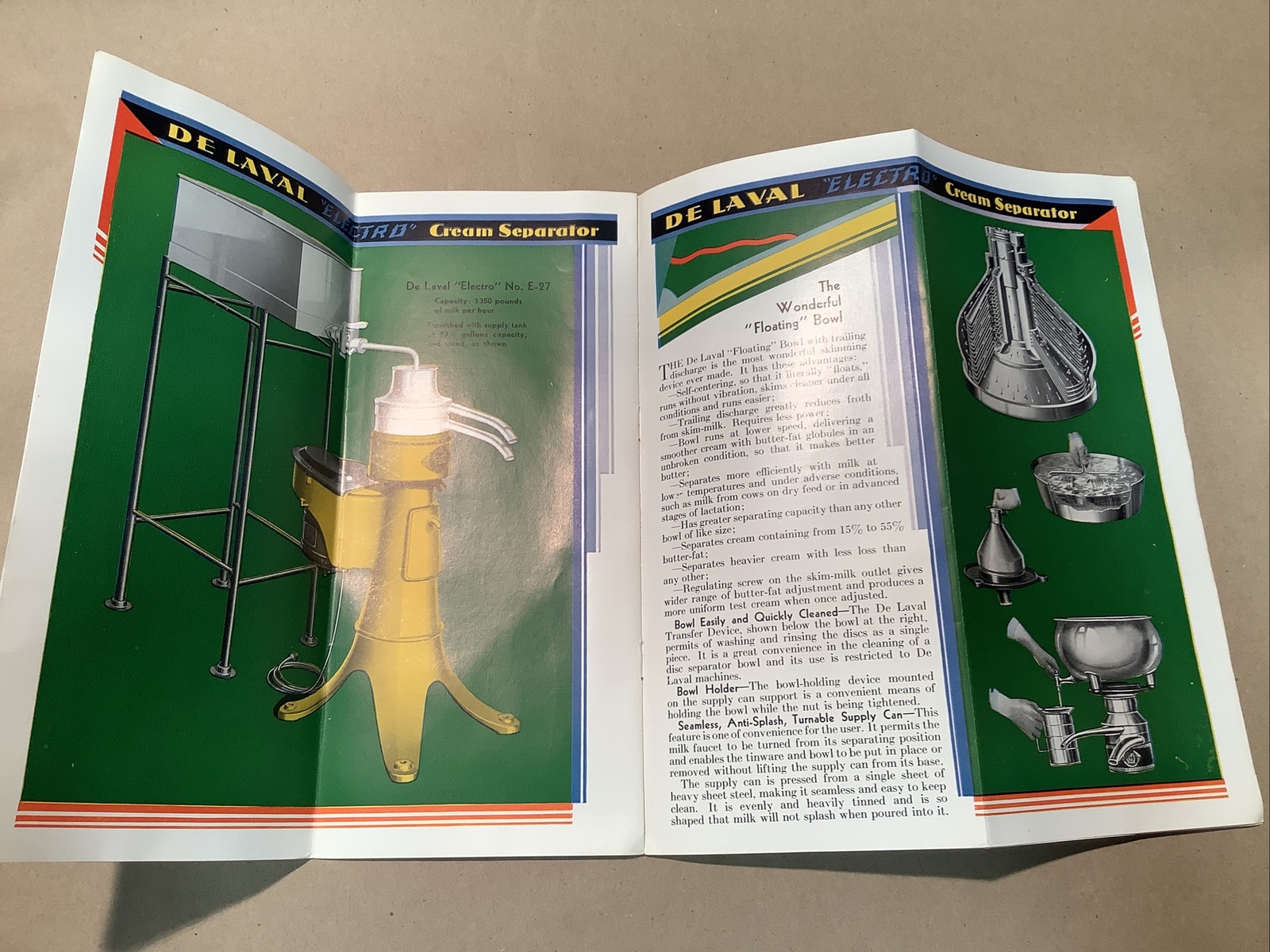1930s Electro Brochure De Laval Separator INV-P0885