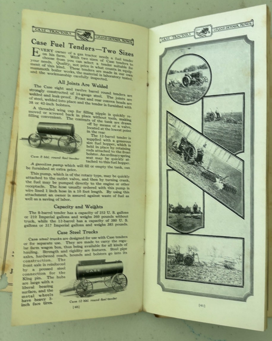 Case Kerosene Tractor & Grand Detour Plows Brochure DCPA26