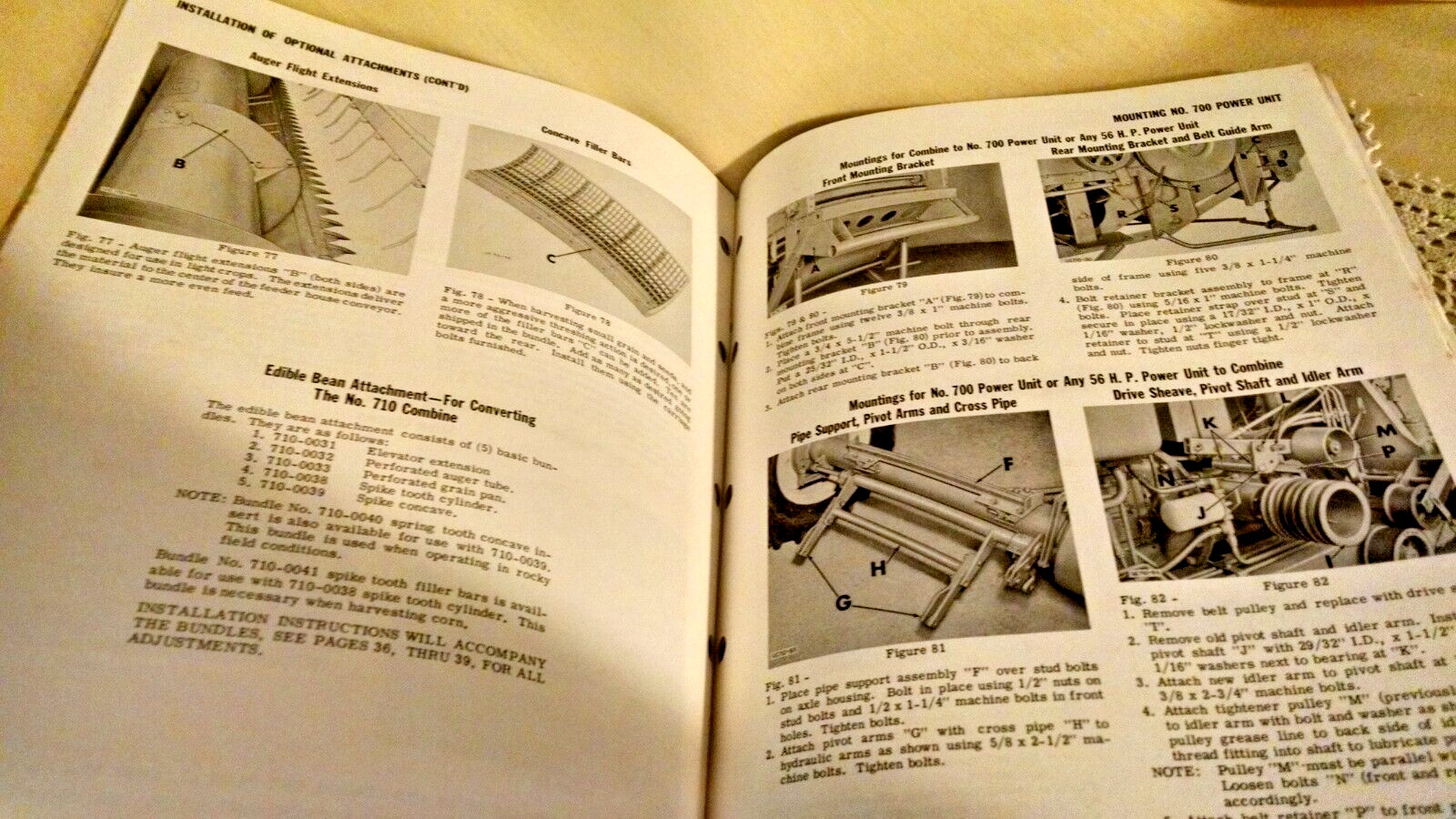 AVCO NEW IDEA UNI-SYSTEM COMBINE 710 OPERATOR&rsquo;S MANUAL UC-105 3000-12/70-OZ.