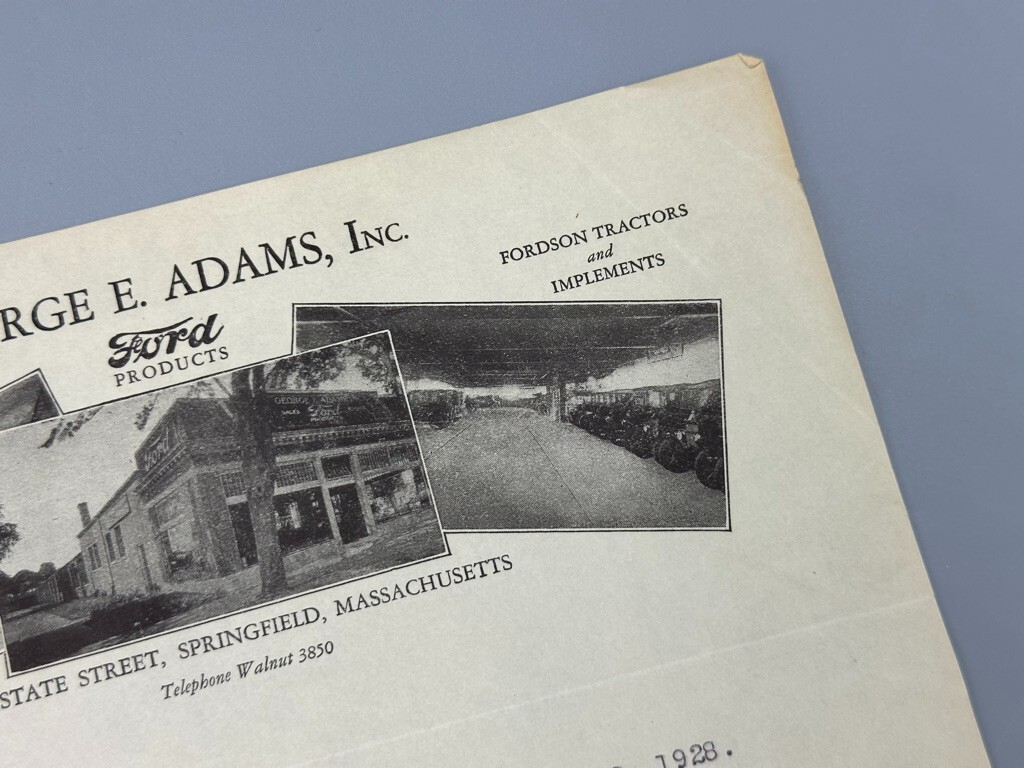 1928 FORD Products FORDSON TRACTORS Farm Advertising Antique Letterhead