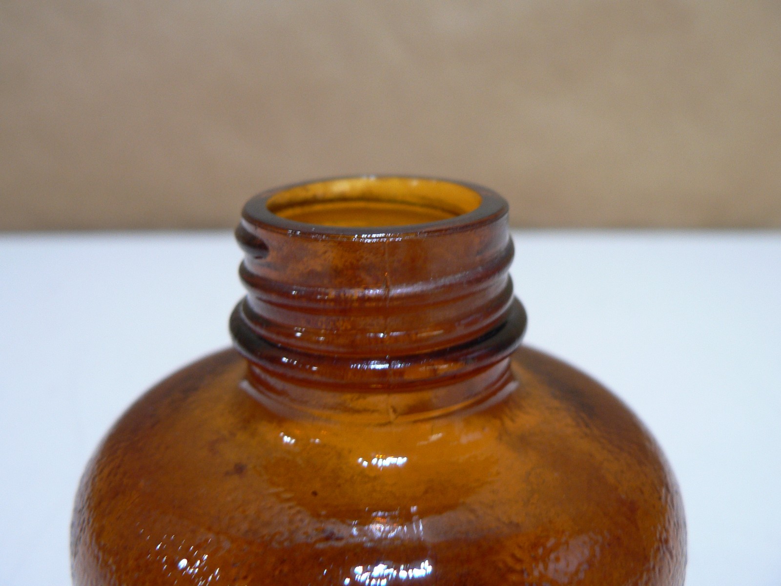 Vintage Flit Sprayer Brown Glass Container Only Awesome Condition