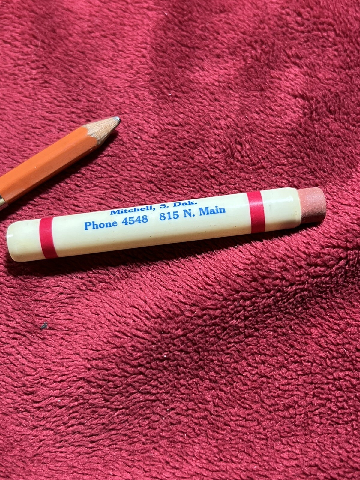 Vintage Bullet Pencil, Dr. A N Overbaugh – Veterinarian from Mitchell, SD.