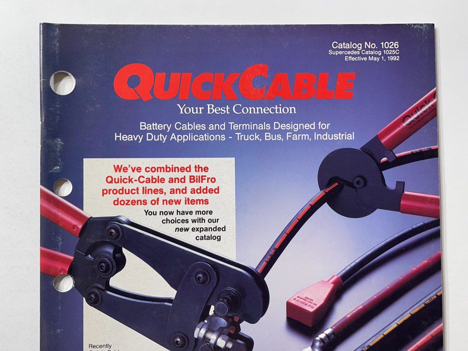 Quick Cable Accessories – Sales Brochure *Showroom Sales Page* 1980s