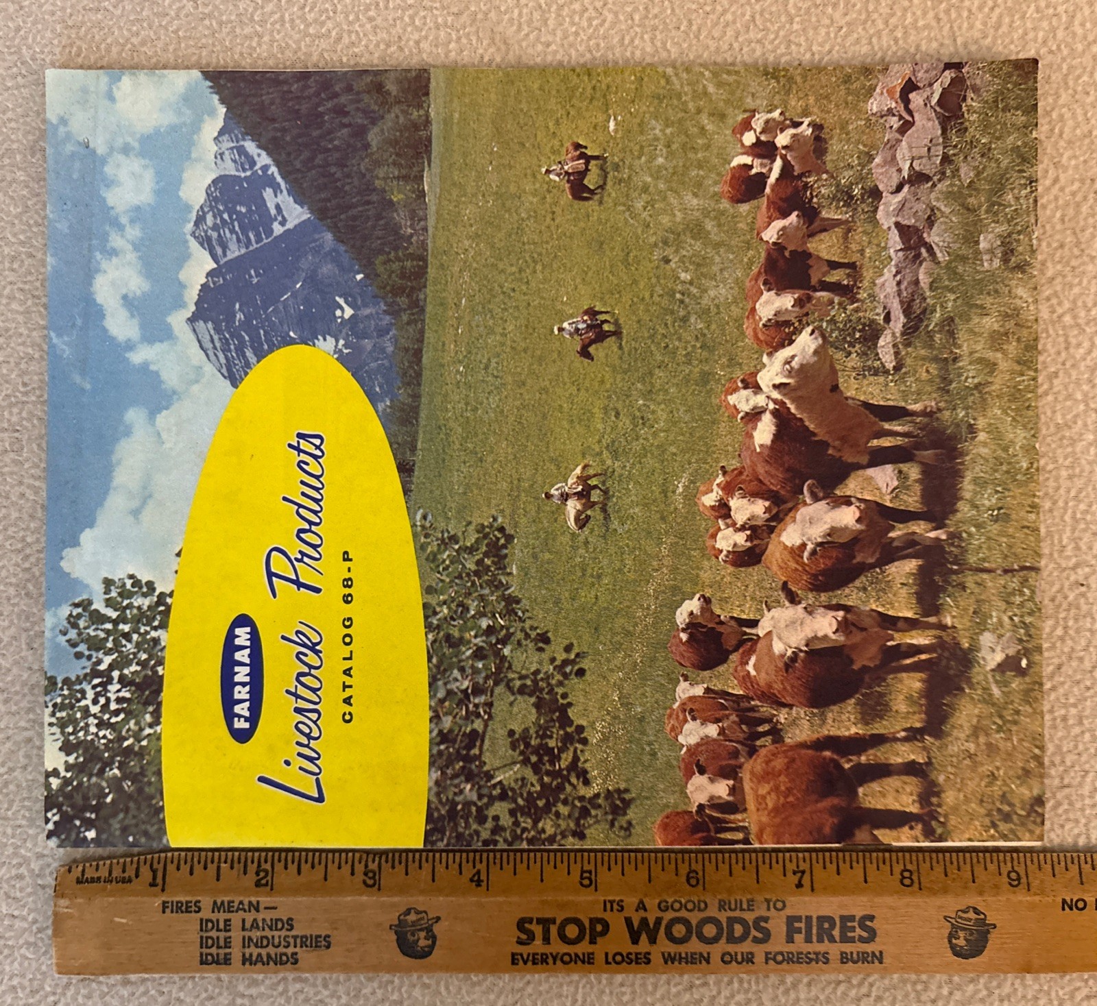 Vintage 1967 FARNAM Livestock Products Catalog 68-P and Order Form