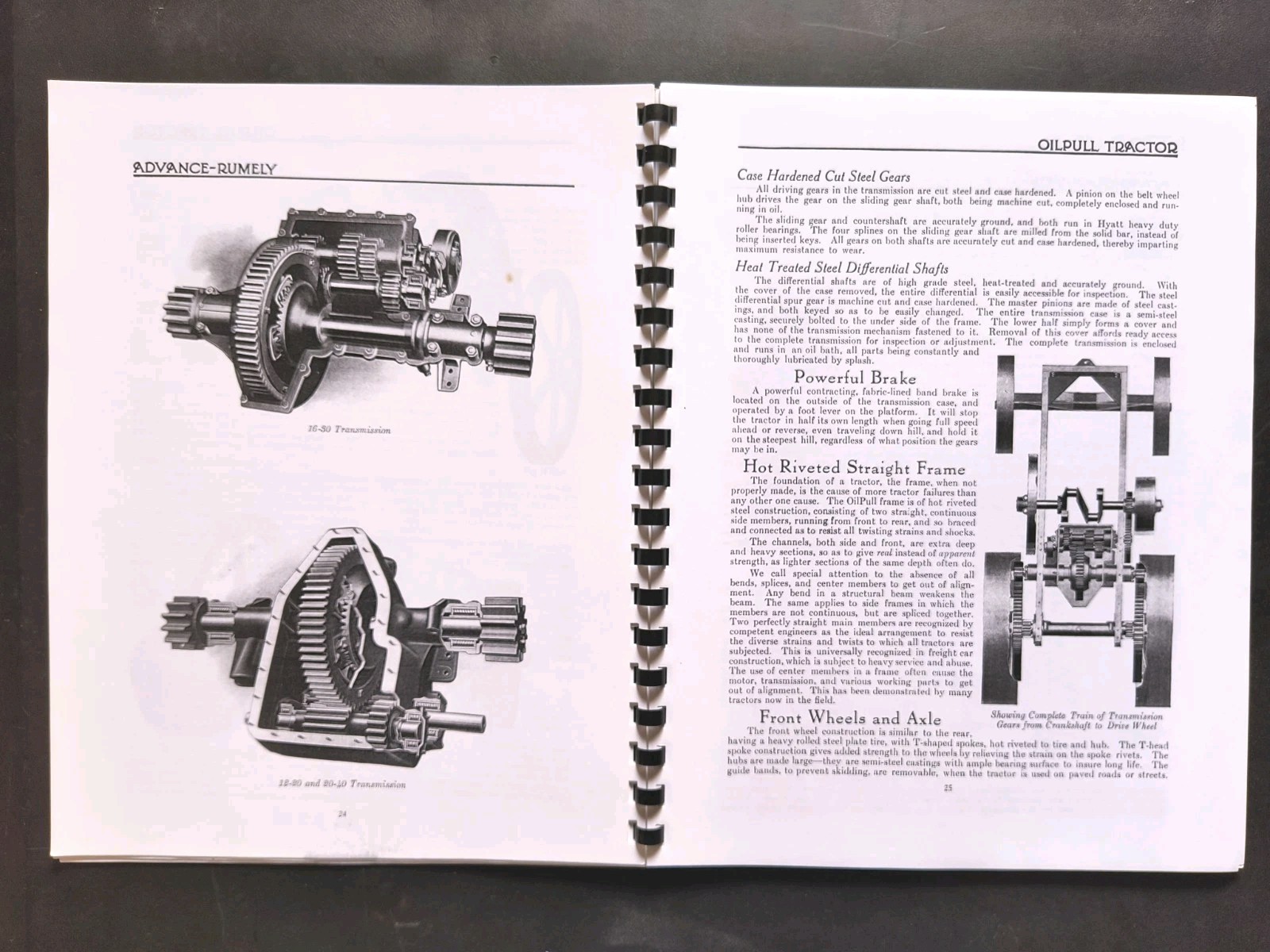 Rumley Oil Pull Tractor Dealer Brochure Owners Manual Print Advertising Reprint
