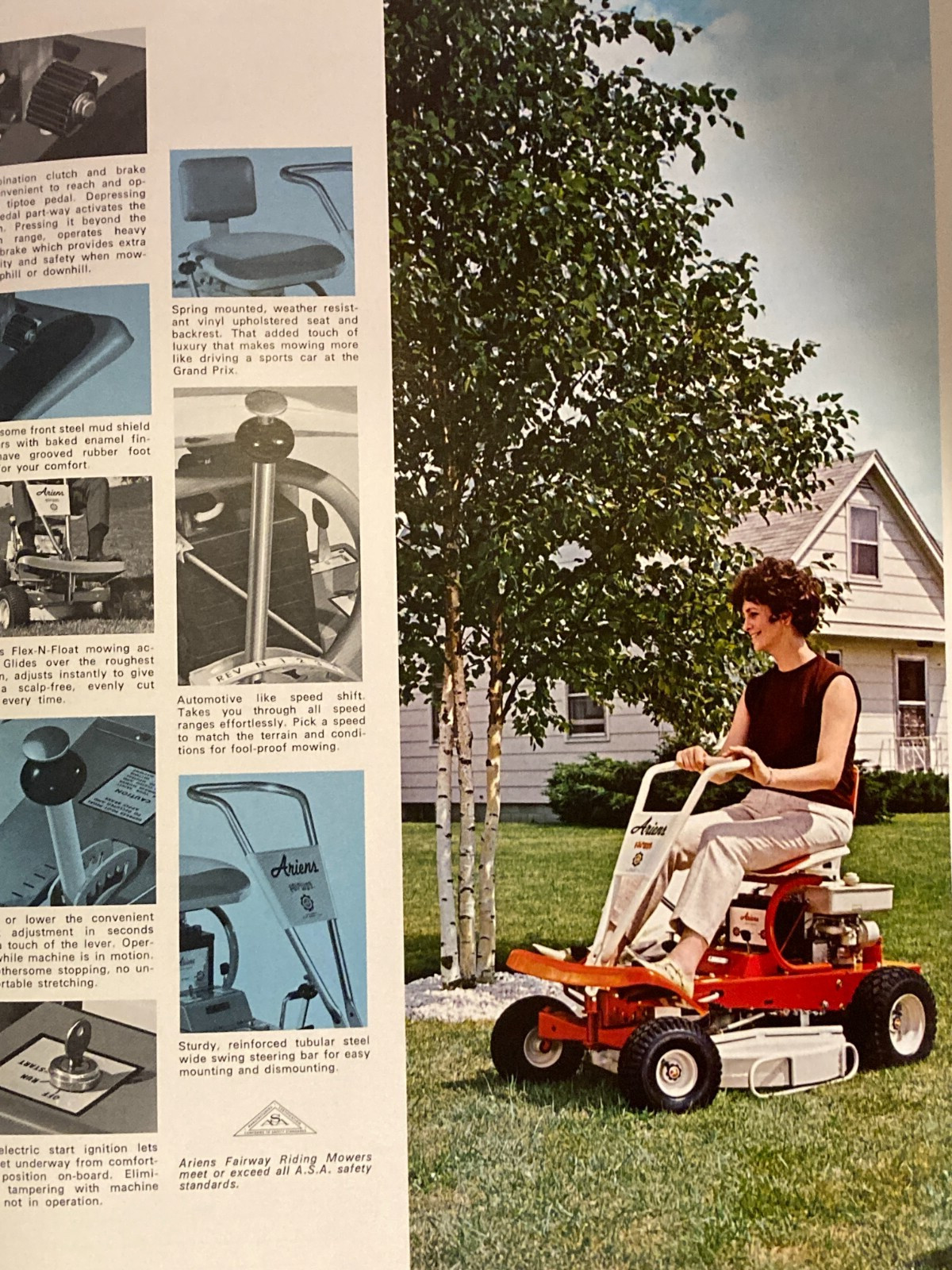 1969 Ariens Riding Mower Tractors Brillion, Wisconsin, Mower Tractor Catalog