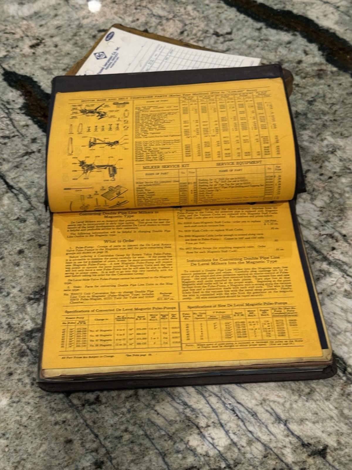 DE LAVAL Milking Machine DEALER BINDER Manuals Cream Separator Parts List