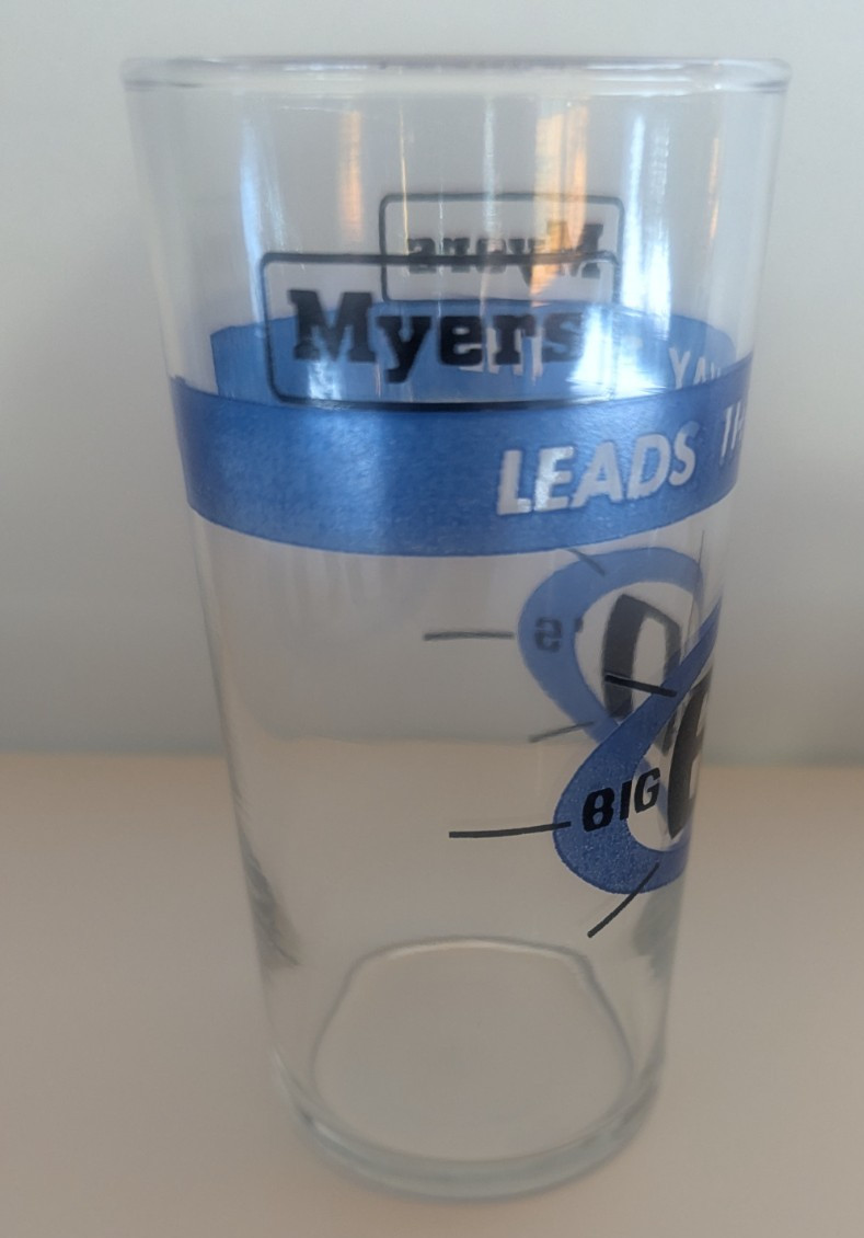 Vintage F.E. Myers Promotional Drinking Glass 1959-1960 Ashland, Ohio