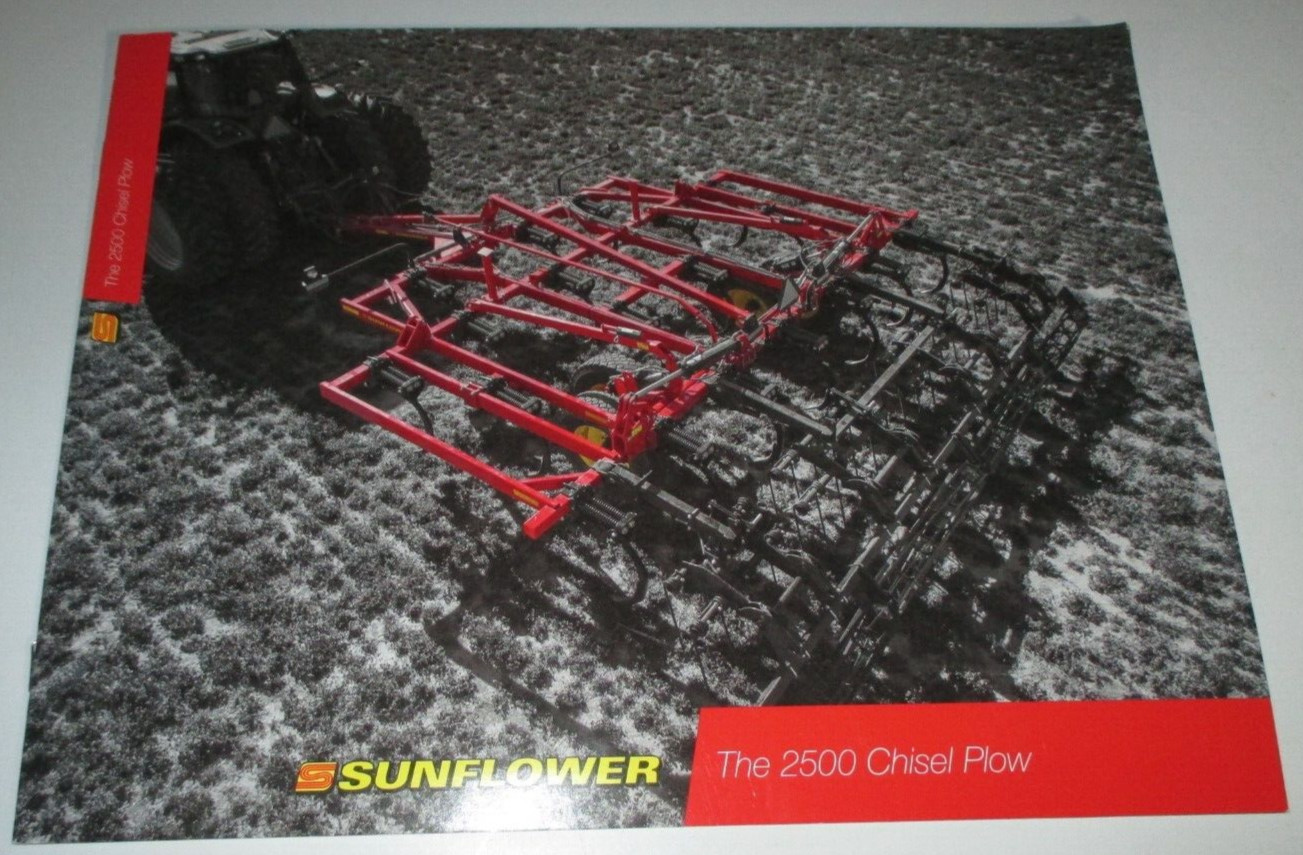 Sunflower 2500 Chisel Plow Sales Brochure OEM 2014 AGCO Literature Advertising