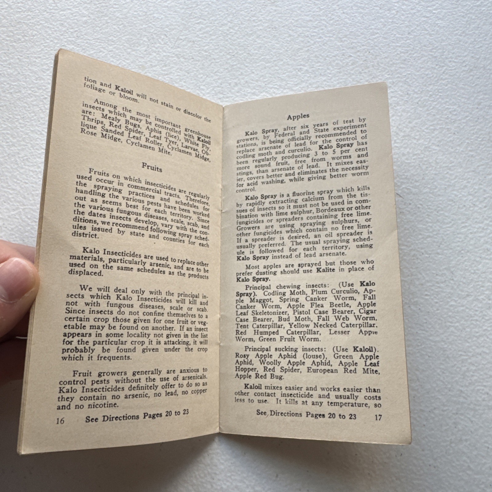The Kalo Company How To Control Insects Without Arsenic, Lead, Copper Booklet
