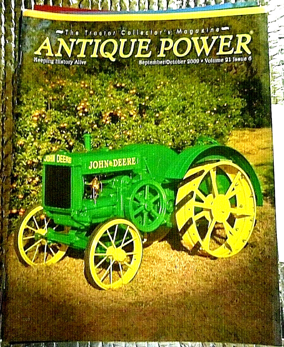 ANTIQUE POWER Magazine September October 2009 John Deere Cover