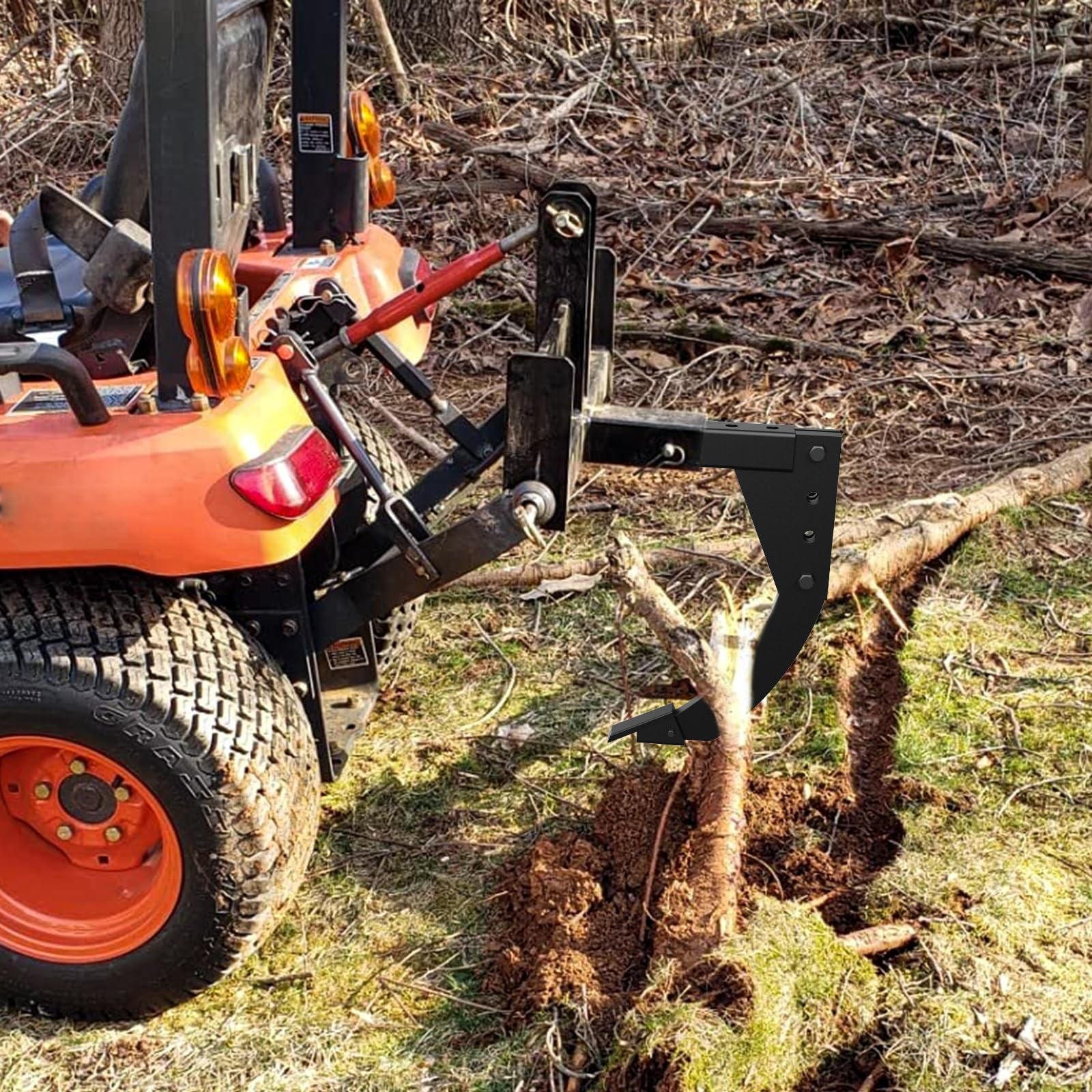 Hitch Mounted Trench Digger, 3 Point Ripper with 16&Prime; Trenching Shank Plow, He…