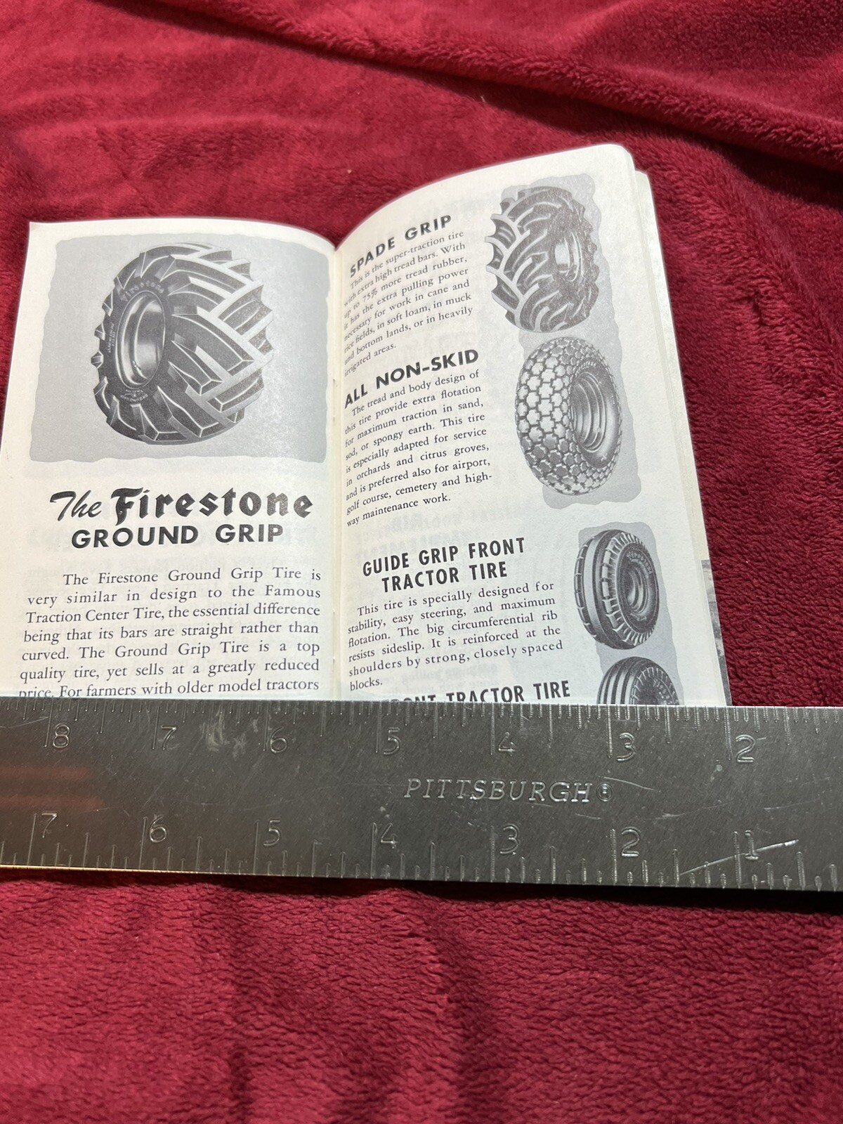 Vintage 1951 Firestone Farm Tire Notebook, Kosters Repair in Sioux Center, IA.