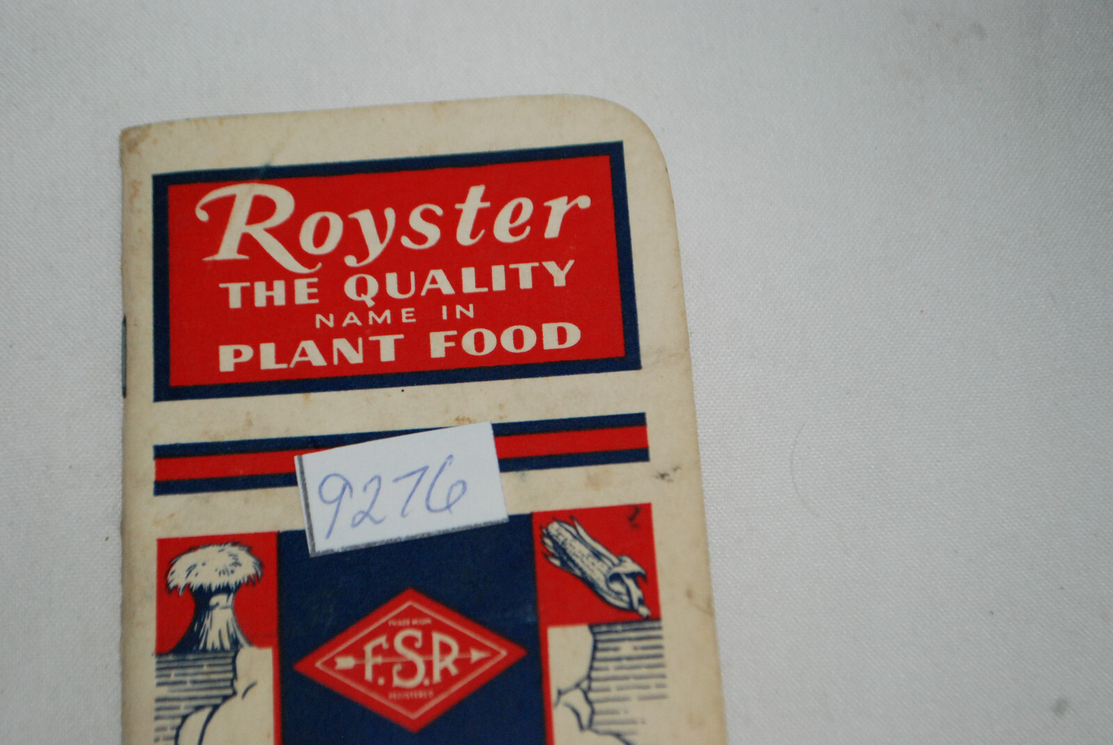 Royster Plant food Advertising FArmers Reference Notebook Circa 1959