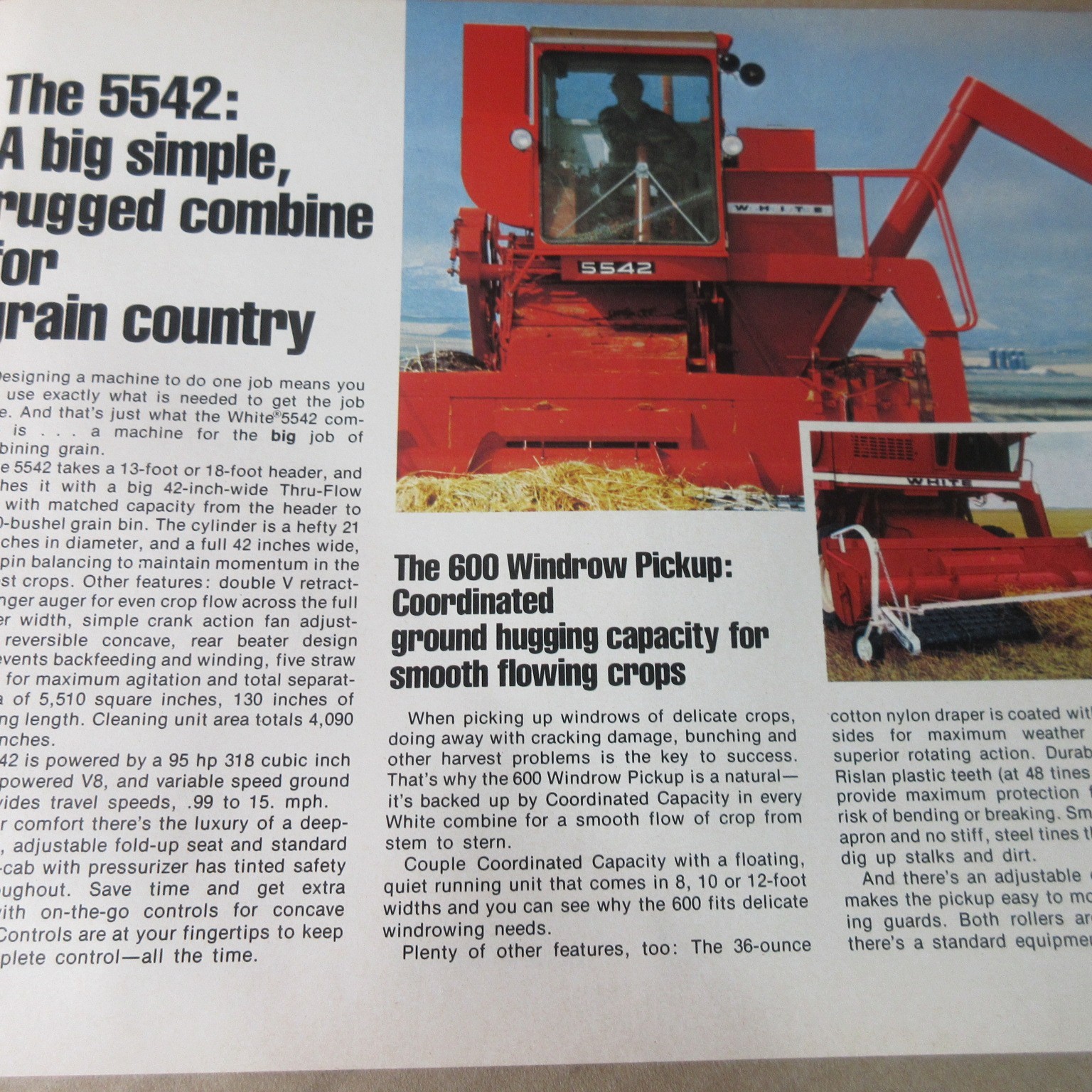 VINTAGE WHITE FARM EQUIPMENT 1976 FARM EQUIPMENT LINE BROCHURE FIELD BOSS