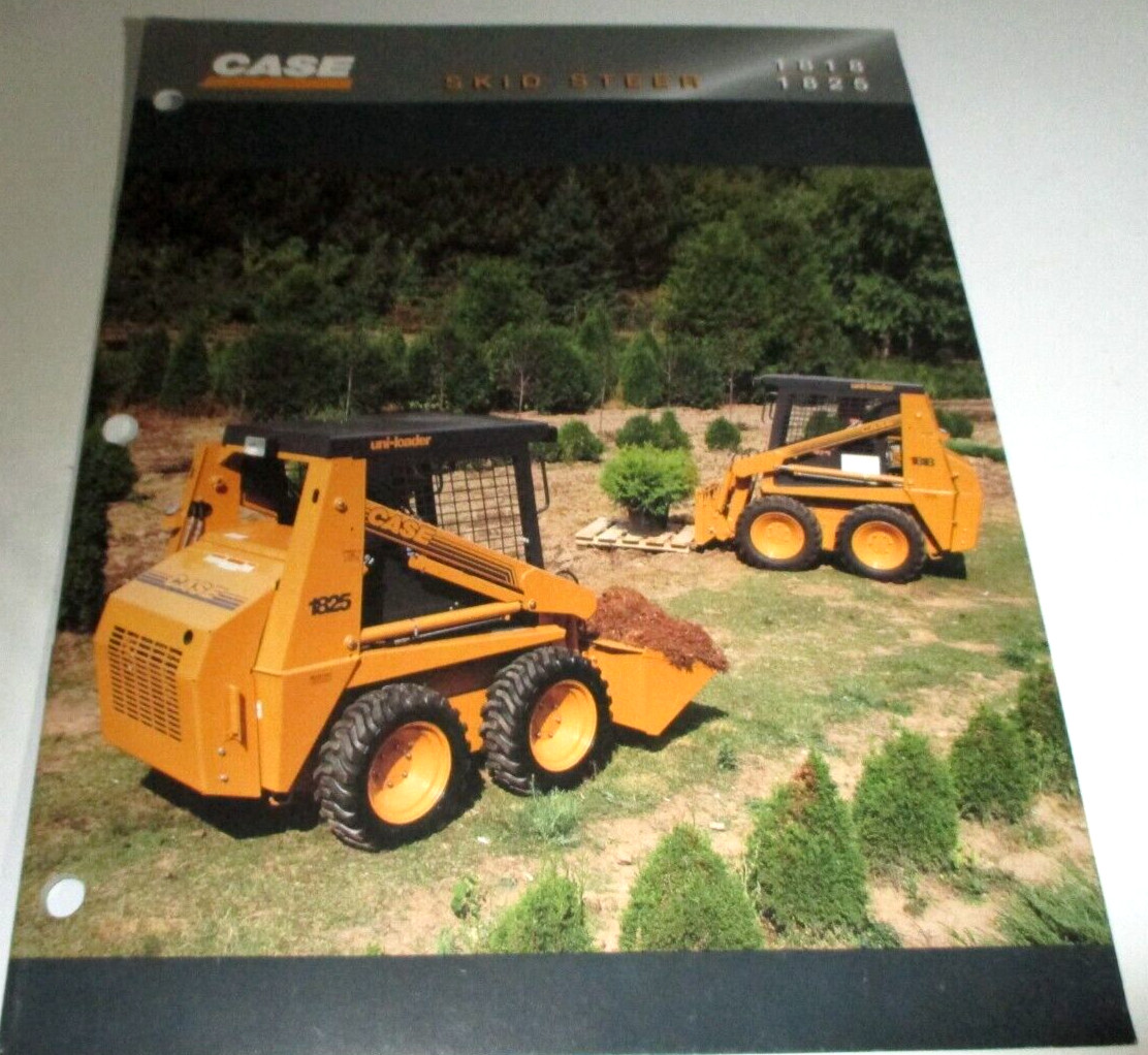 *Case 1818 1825 Skid Steer Loader Sales Brochure Literature CE-026-1-96 ORIGINAL