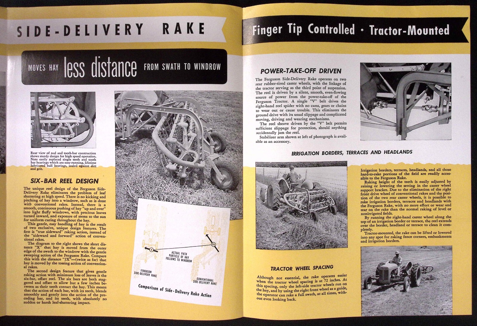 1952 Freguson Side Delivery Rake Ferguson Tractor Detroit MI Dealer Brochure