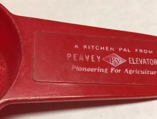Vtg Peavey Elevators Mini Hand Strainer Agriculture Farming Advertising Promo