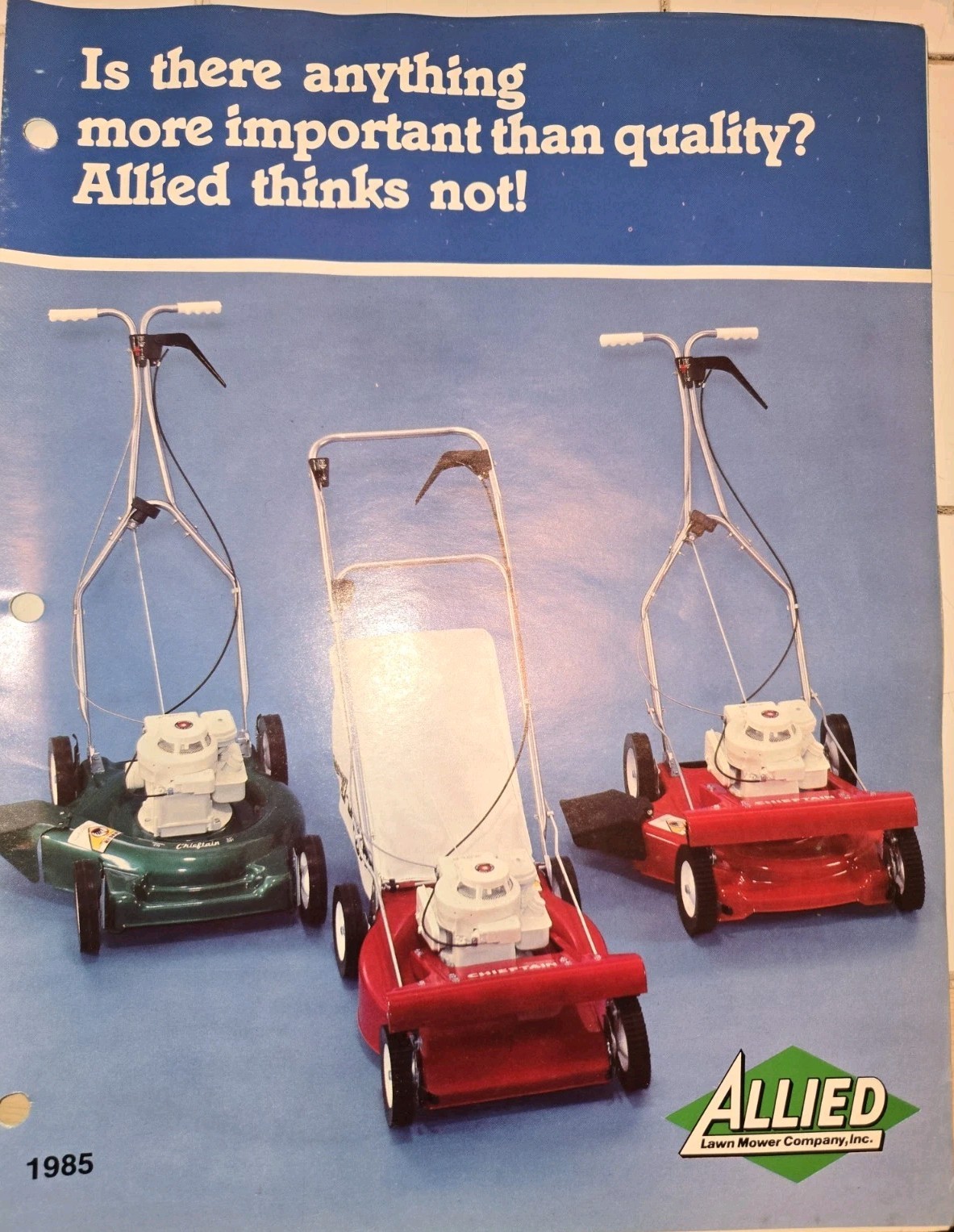1985 ALLIED LAWN MOWER DEALER BROCHURE