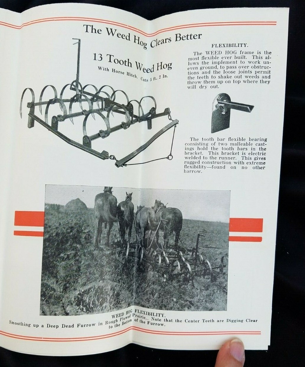 Old Farm Equipment Brochure Weed Hog Plow Harrow Babcock Mfg Leonardsville NY