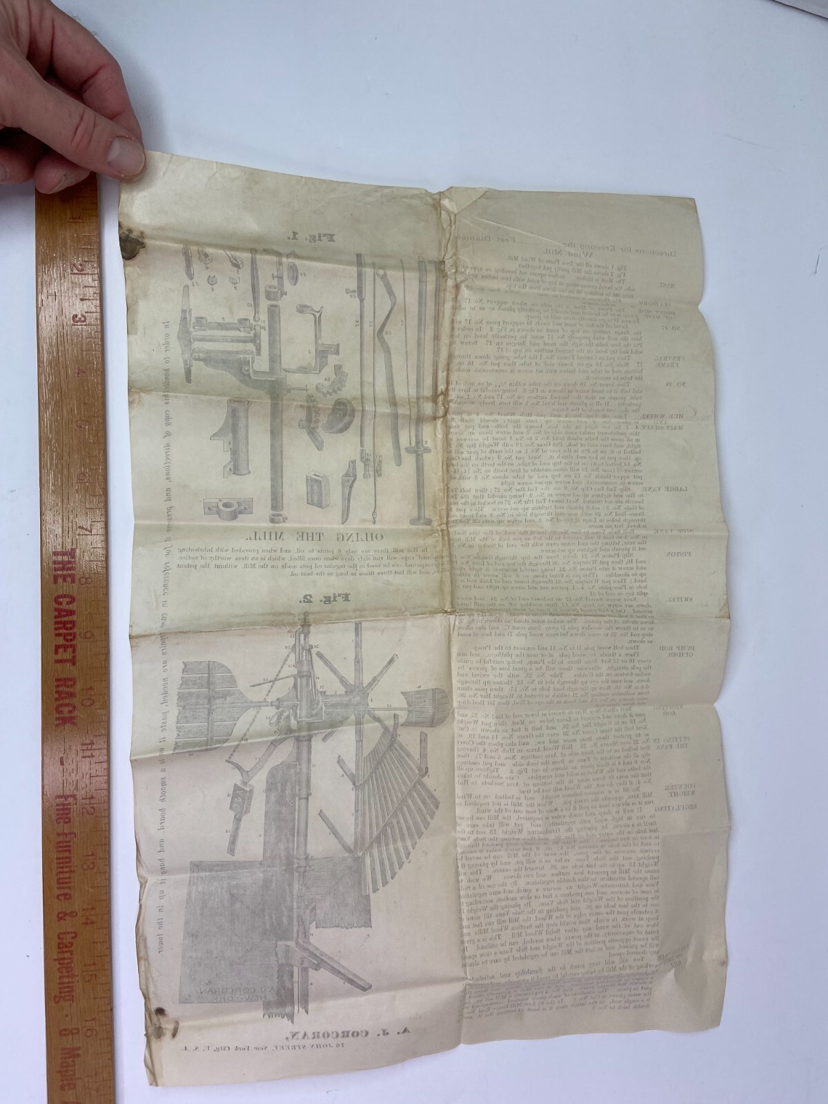 RARE ARCHIVE Letters EPHEMERA Billheads etc – Andrew Corcoran Wind Mills NY 1883