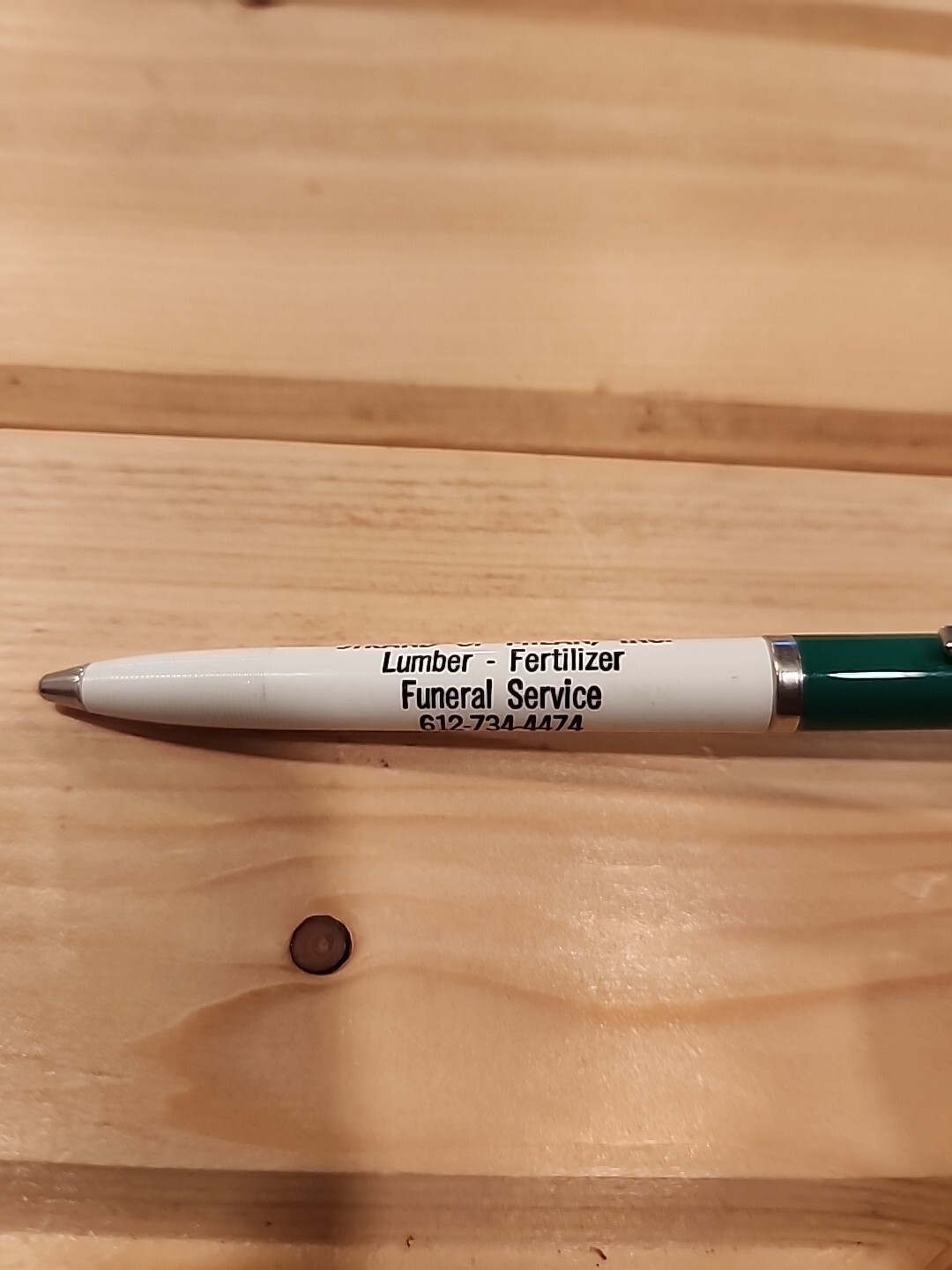 Vtg Strand Of Milan Inc. Pen Lumber Fertilizer Funeral Service Minnesota