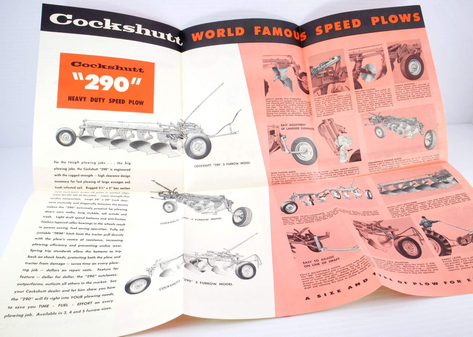 Vintage Cockshutt Tractor Sales Brochures Lot of 3
