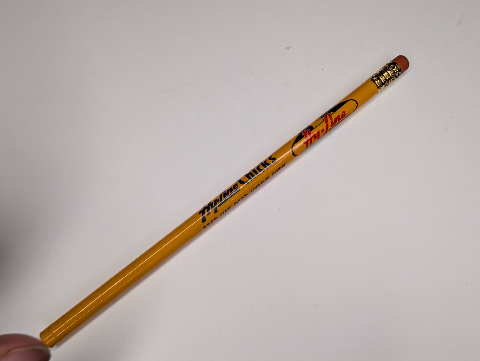 Vtg Independence Iowa Hy-Line Chicks W. E. Schutte Advertising Pencil IA Poultry