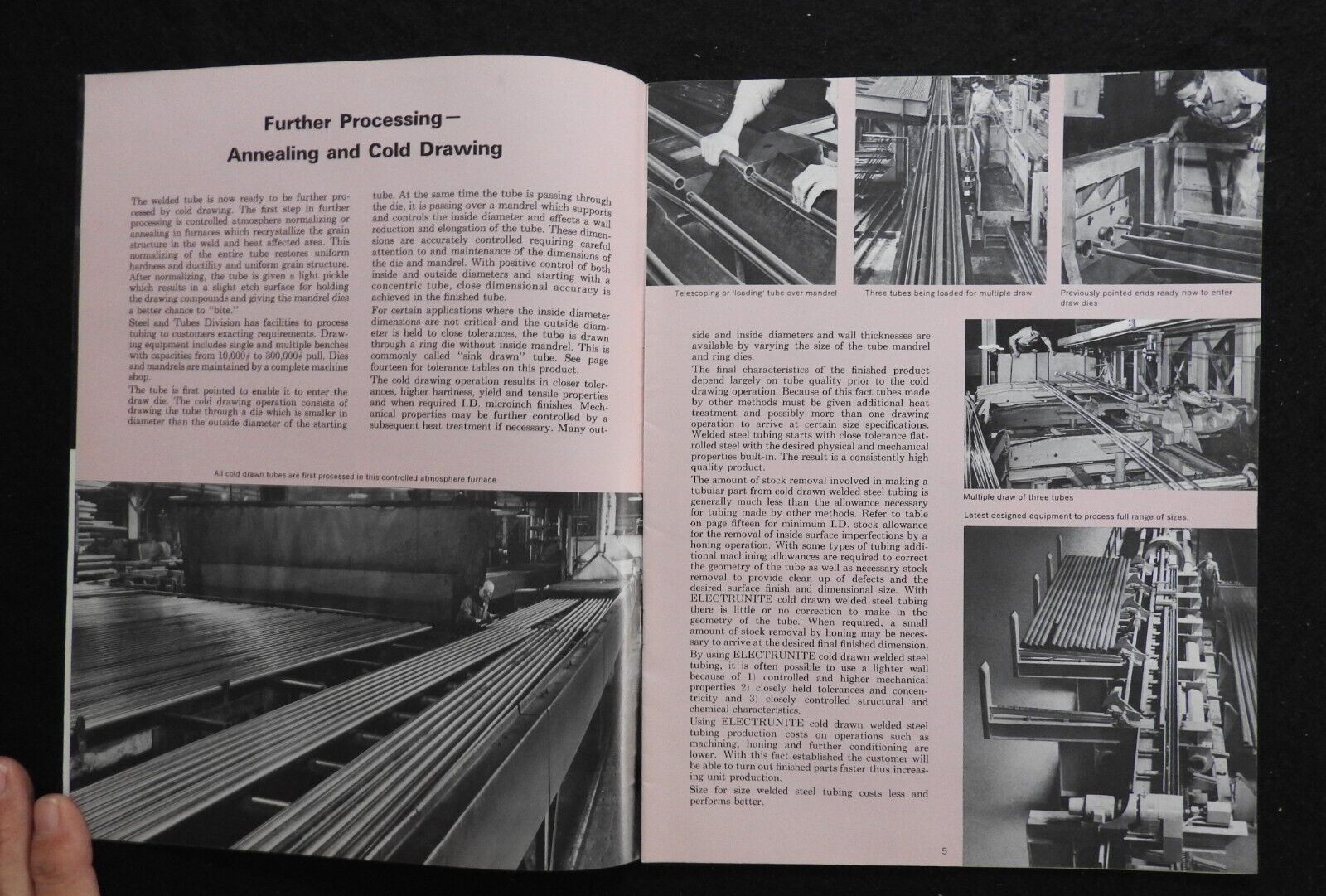1961-67 Republic Steel Electrunite Steel Tubing Engineering Catalogs Sign Letter