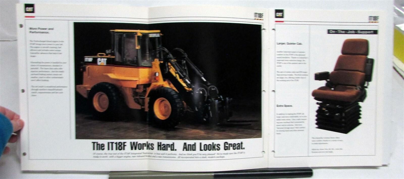 1992 Caterpillar IT18F Integrated Toolcarrier Specs Construction Sale Brochure