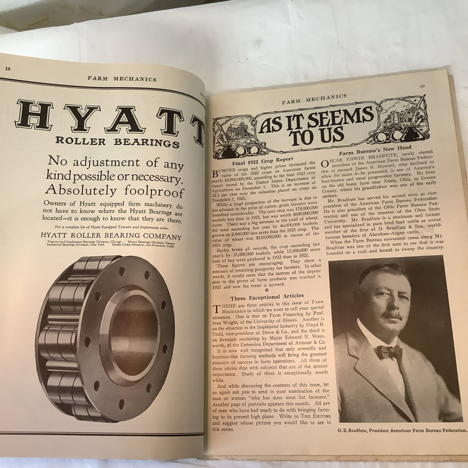 Antique Farm Mechanics Advertising Milcor Agriculture January 1923 READ