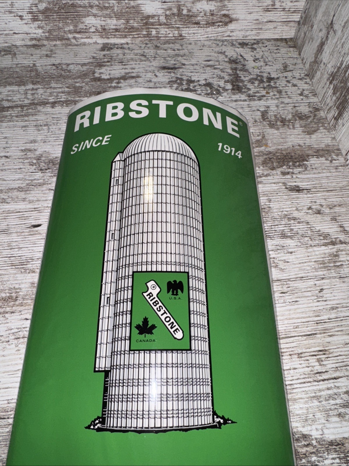 Vintage Ribstone Silo Decal Sticker Farm Stave Silo Logo Since 1914 13&Prime;x9&Prime; Nos