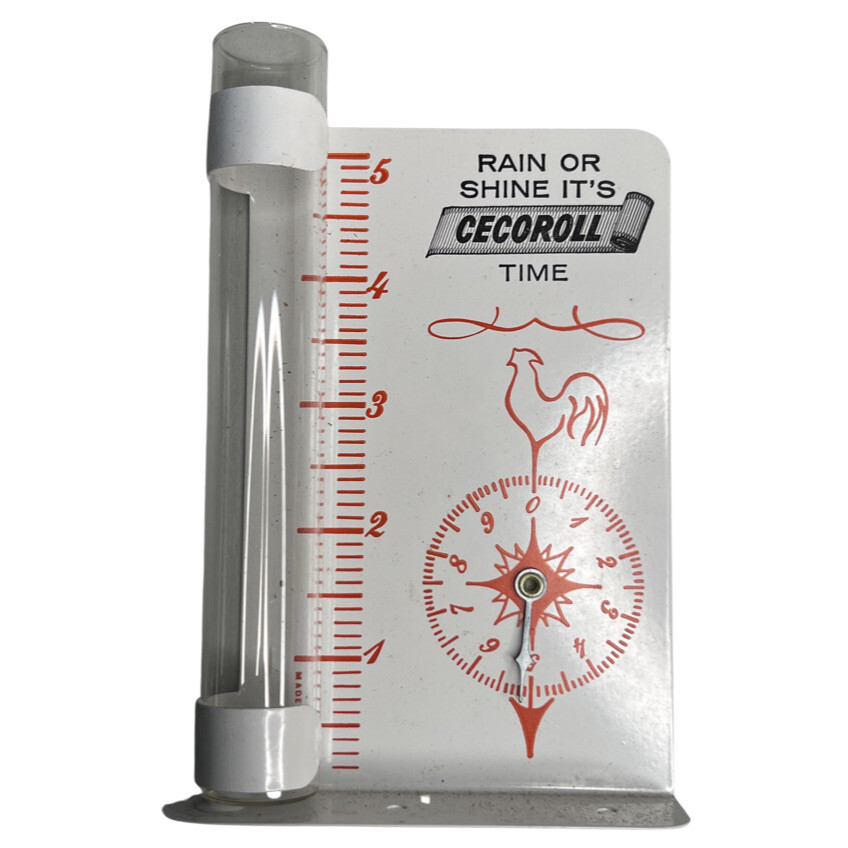 Vintage – Rain or Shine – It’s Cecoroll Time – Rain Gauge – NOS – Chicken