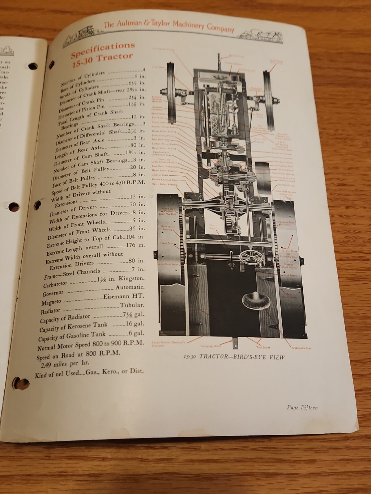 Aultman Taylor Machinery Company Gasoline Kerosene Tractors Catalog