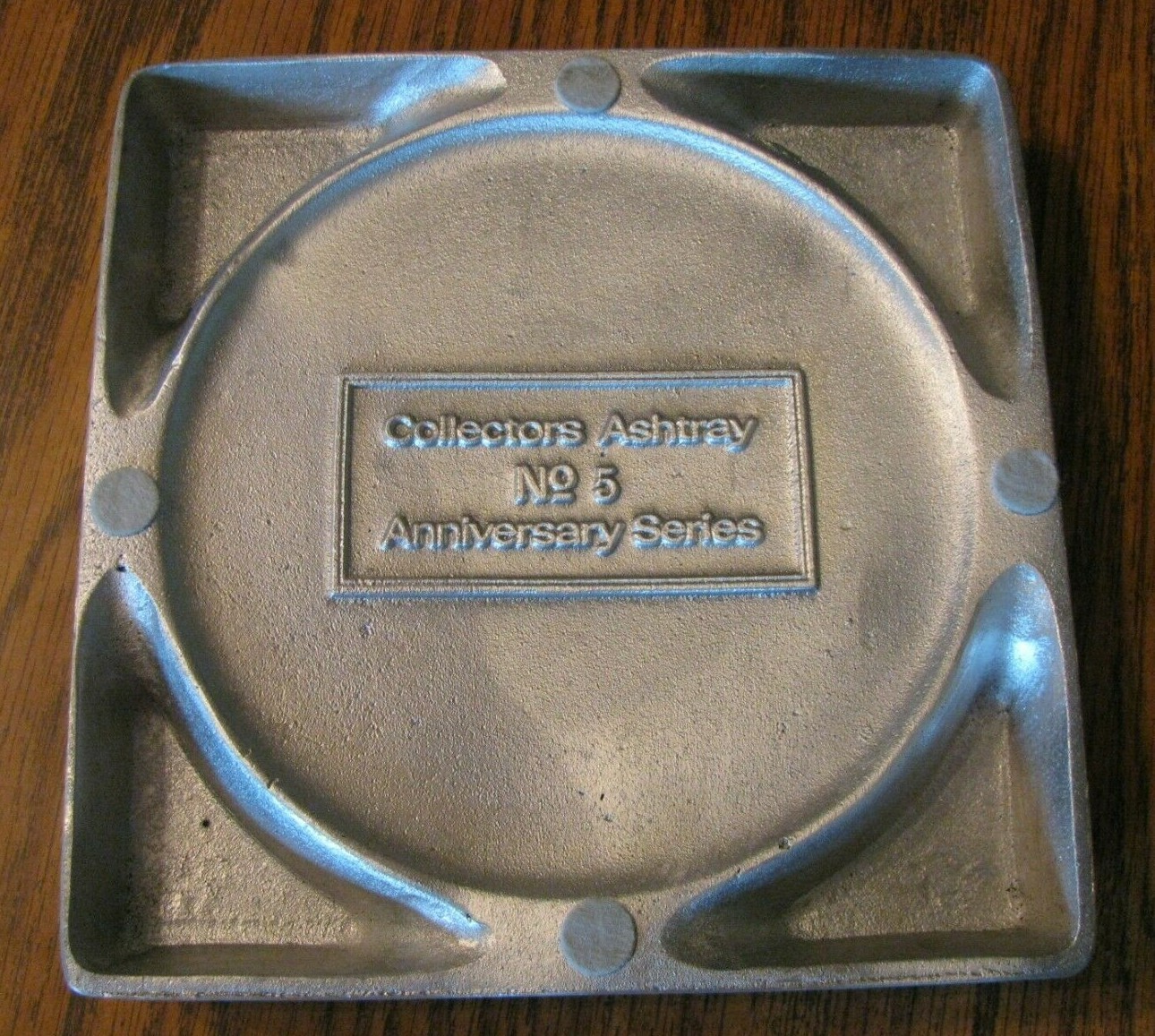 *HESSTON NFR Rodeo CALF ROPING 1987 Collector Ashtray #5 Anniversary Series