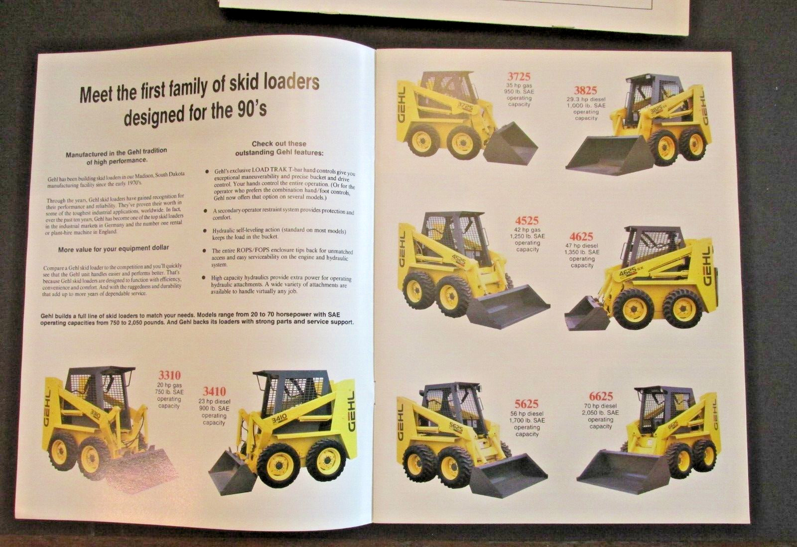 GEHL 4625sx Skid Steer Hansen Implement Great Falls Montana USA Ad Catalog