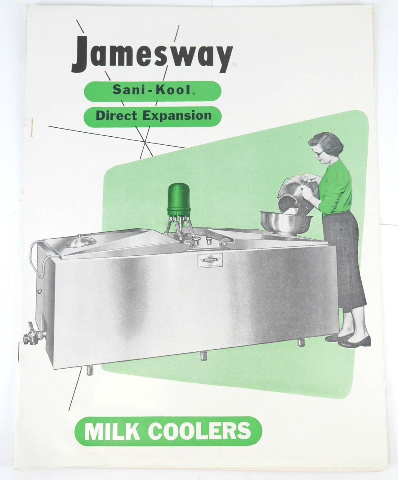 Lot of 2 Vintage Jamesway Milk Cooler Sani-Kool Dairy Farm Brochure Advertising