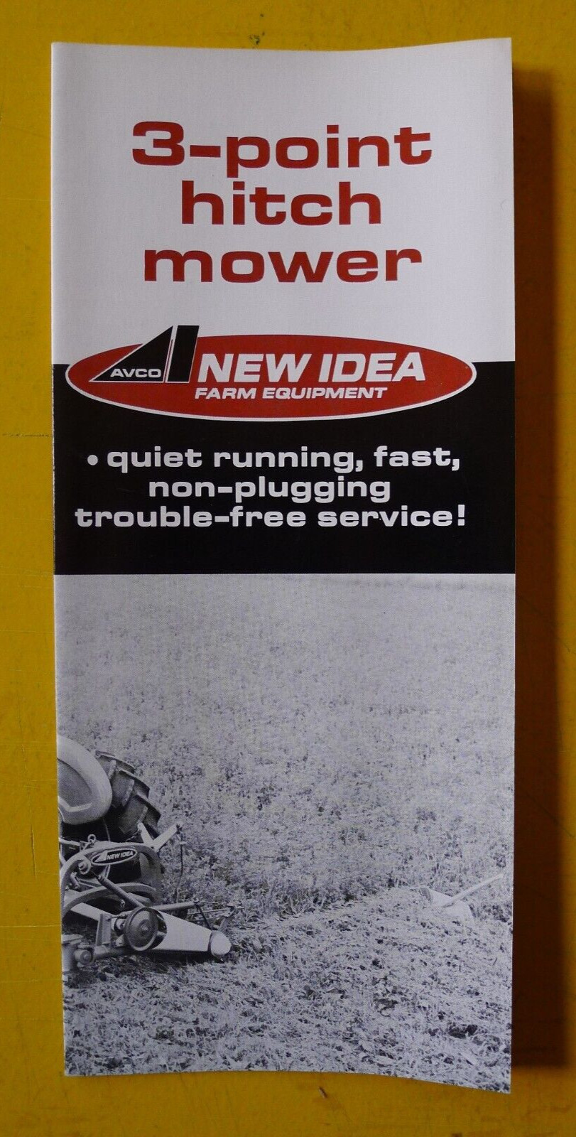 MINTY Vintage NEW IDEA 3-Point Hitch Mower BROCHURE Pamphlet 1967