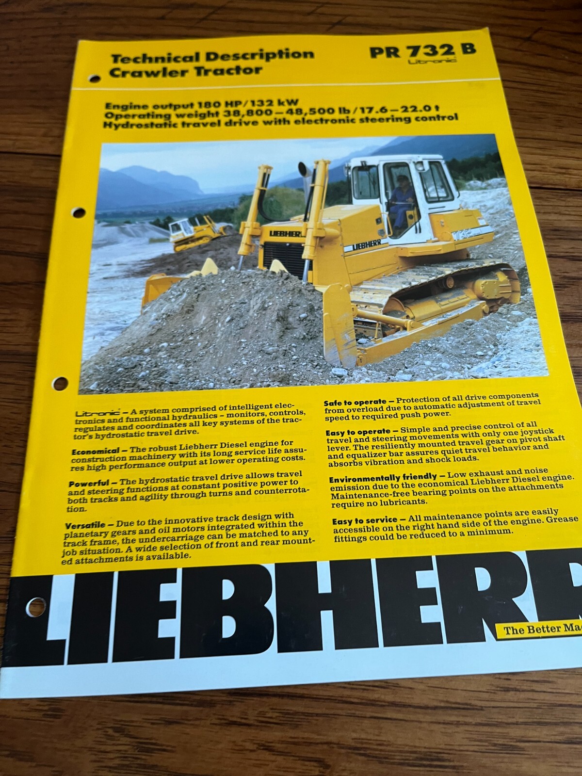 Liebherr 732 B Crawler Dozer Brochure AMIL22