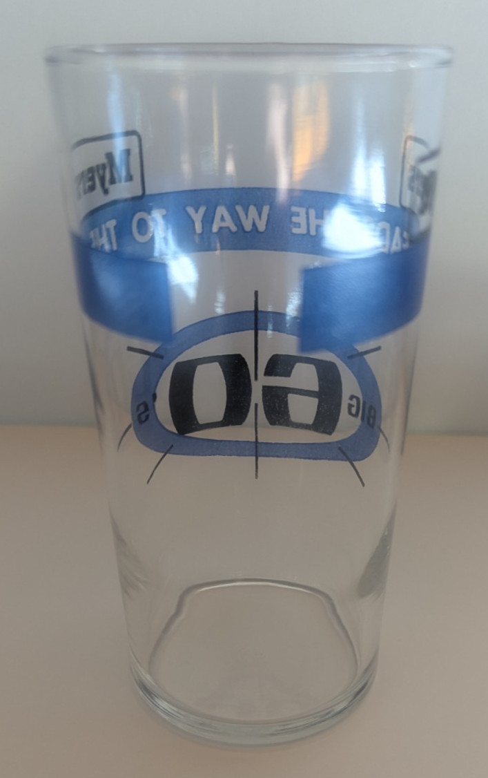 Vintage F.E. Myers Promotional Drinking Glass 1959-1960 Ashland, Ohio