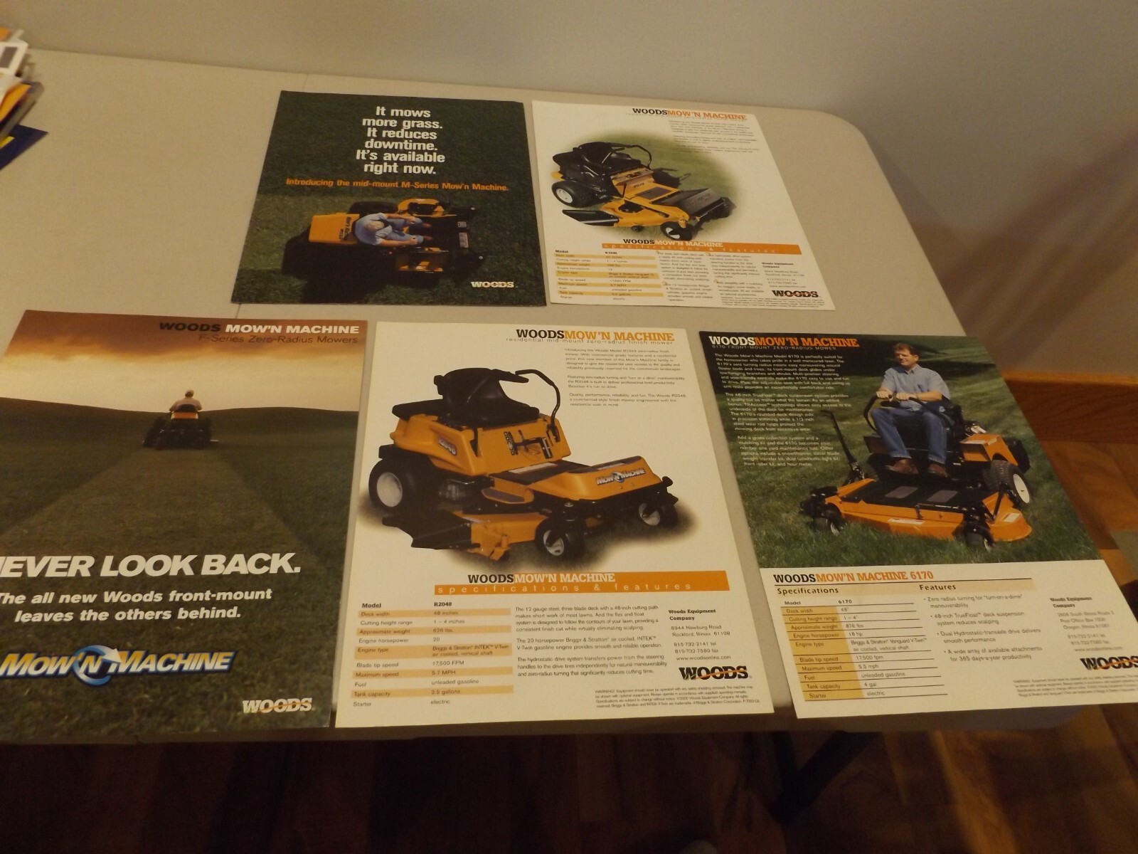 5-pc. WOODS MOW&rsquo;N MACHINES, 2001-2002