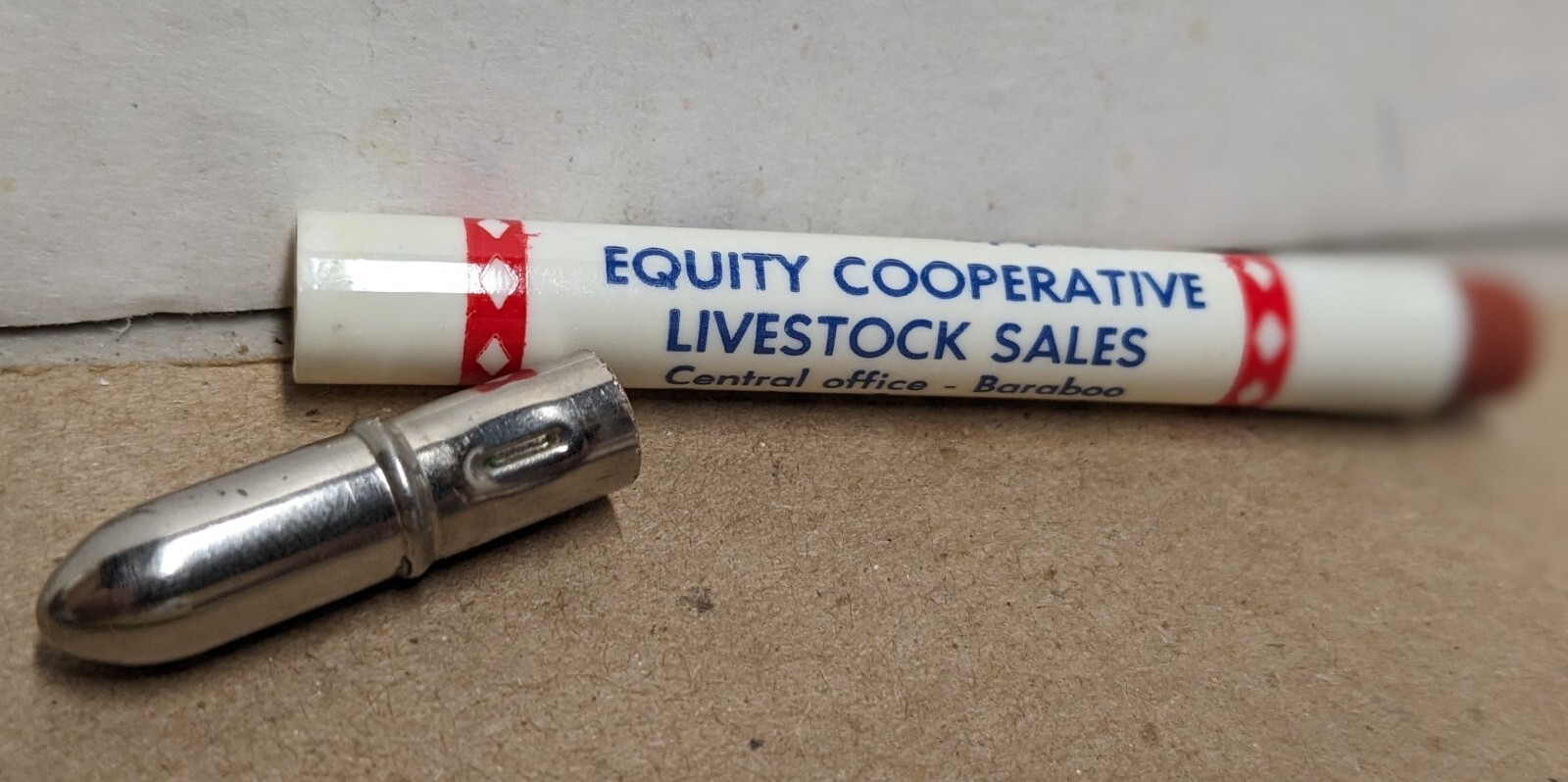 Equity Cooperative Livestock Sales Baraboo Wisconsin WI Bullet Pencil Case Only