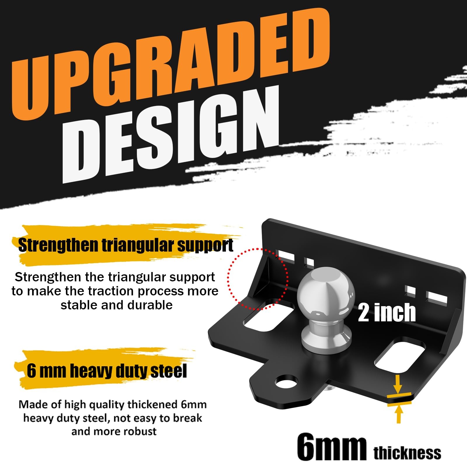 Vrxsond Upgraded Zero Turn Lawn Mower 2 Pin 6Mm Thicker Heavy Duty Steel Bolt