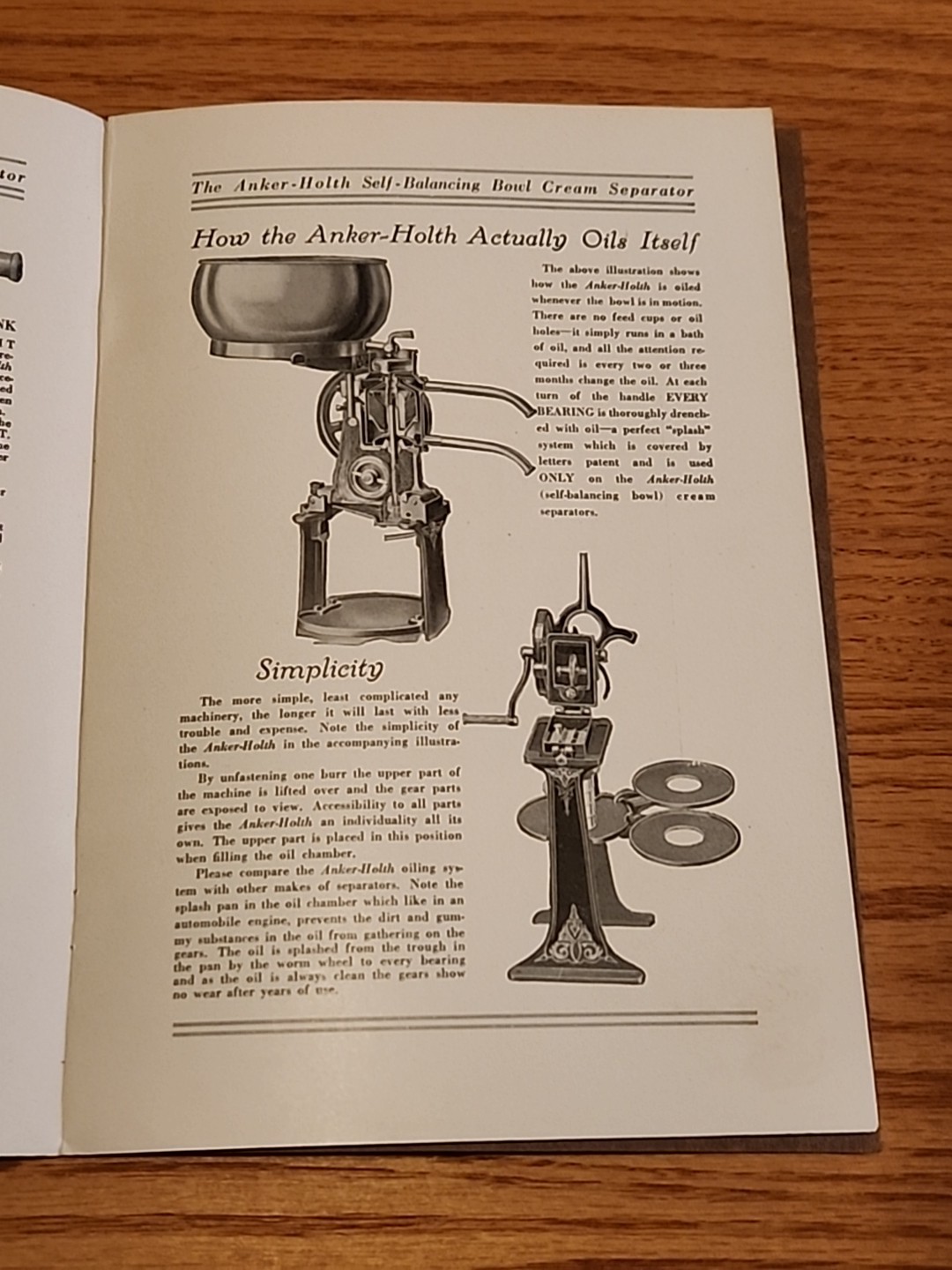 Anker Holth Cream Separator Catalog Port Huron MI