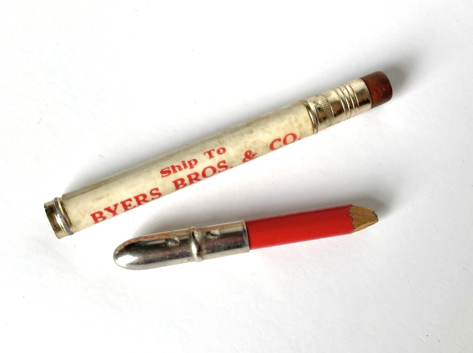 Byers Bros Stockyards Bullet Pencil Omaha Nebraska Livestock Stock Yards