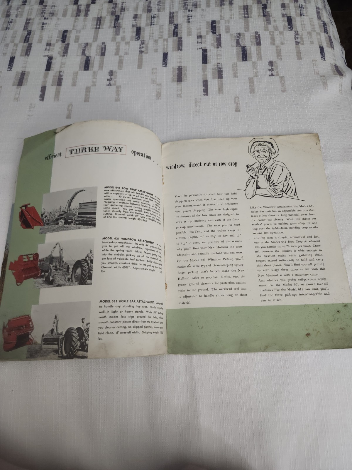 New Holland Forage Harvester Brochure Advertising 1954?