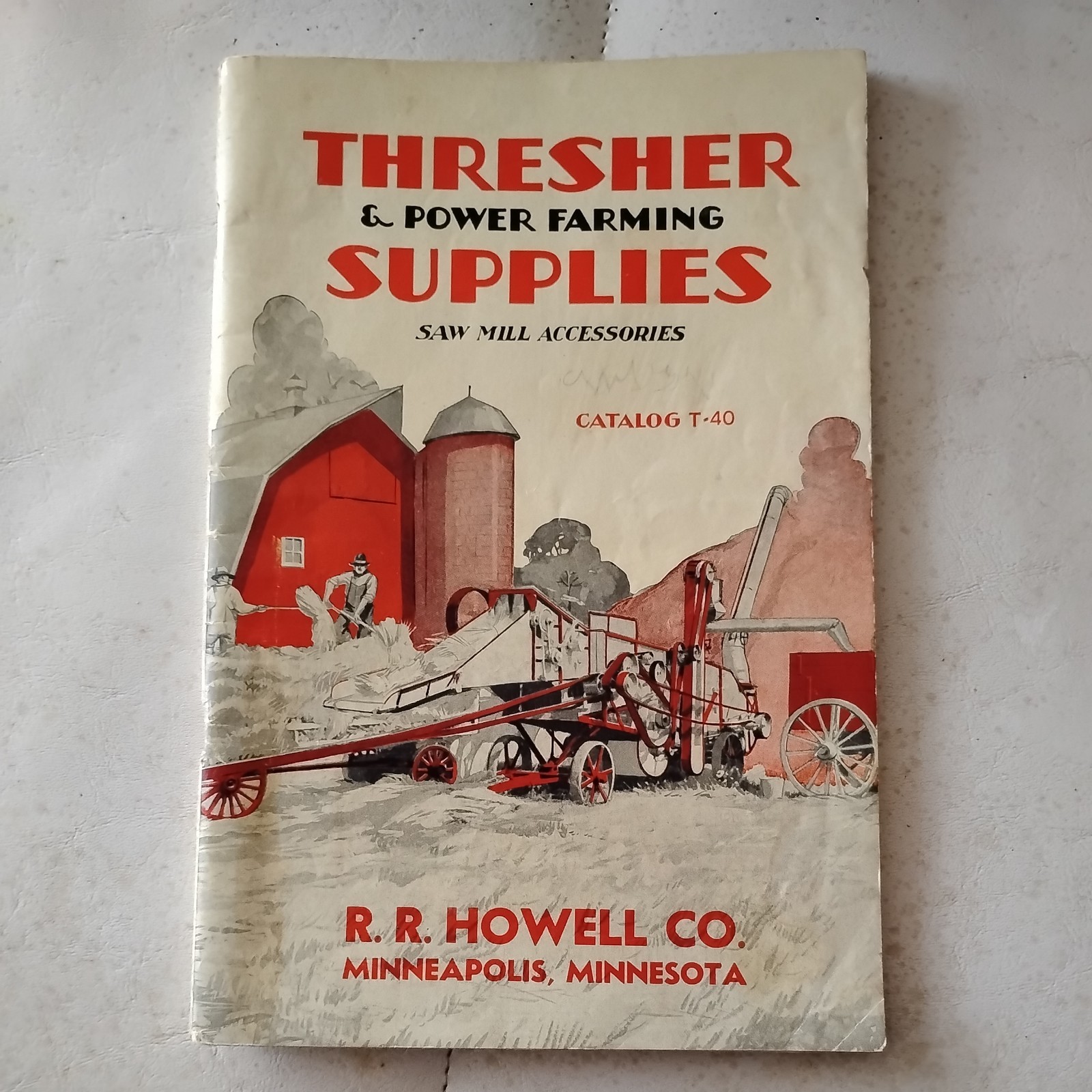 Vintage 1938 R.R. Howell & Co. Thresher & Power Farming Supplies Catalog T-38